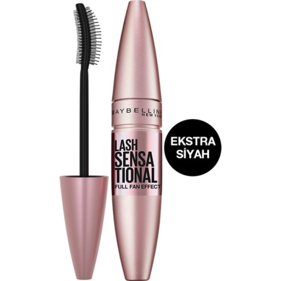 Maybelline New York Lash Sensational Yelpaze Etkili Intense Black Maskara - Ekstra Siyah
